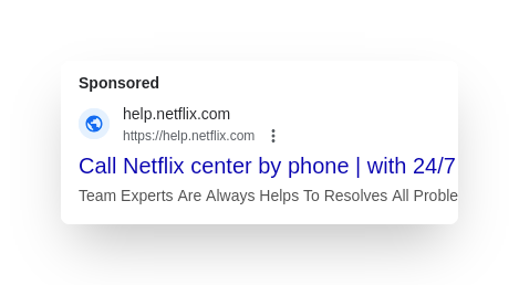 реклама мошенников в Google ads