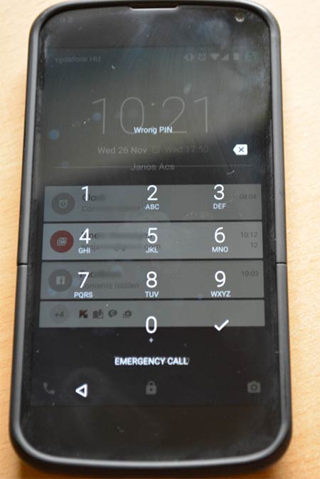 PIN изменился на телефоне