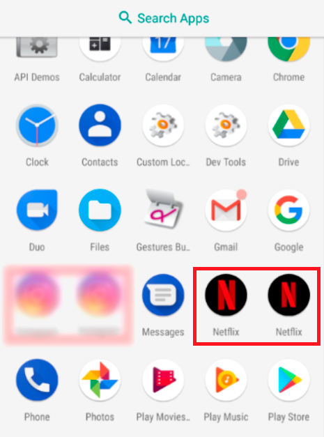 посторонние приложения в телефоне