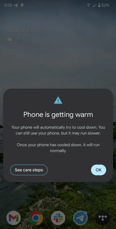 Телефон стал перегреваться даже в покое