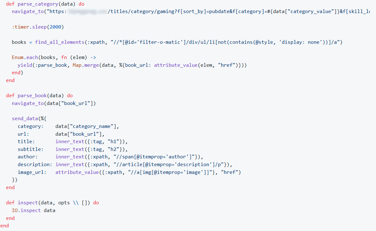 пример парсера