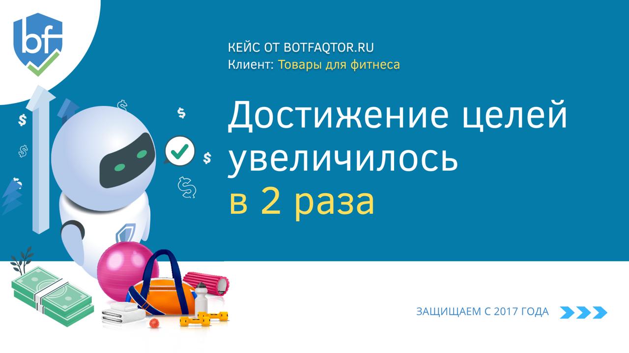 Защита от скликивания рекламы в Директе магазина товаров для фитнеса