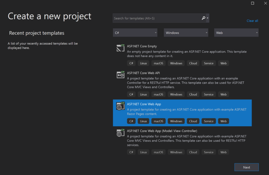 .NET Microsoft для создания веб-приложений