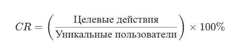 формула конверсии